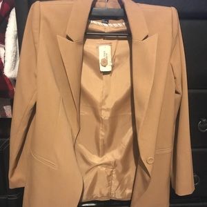 Camel or tan blazer size small